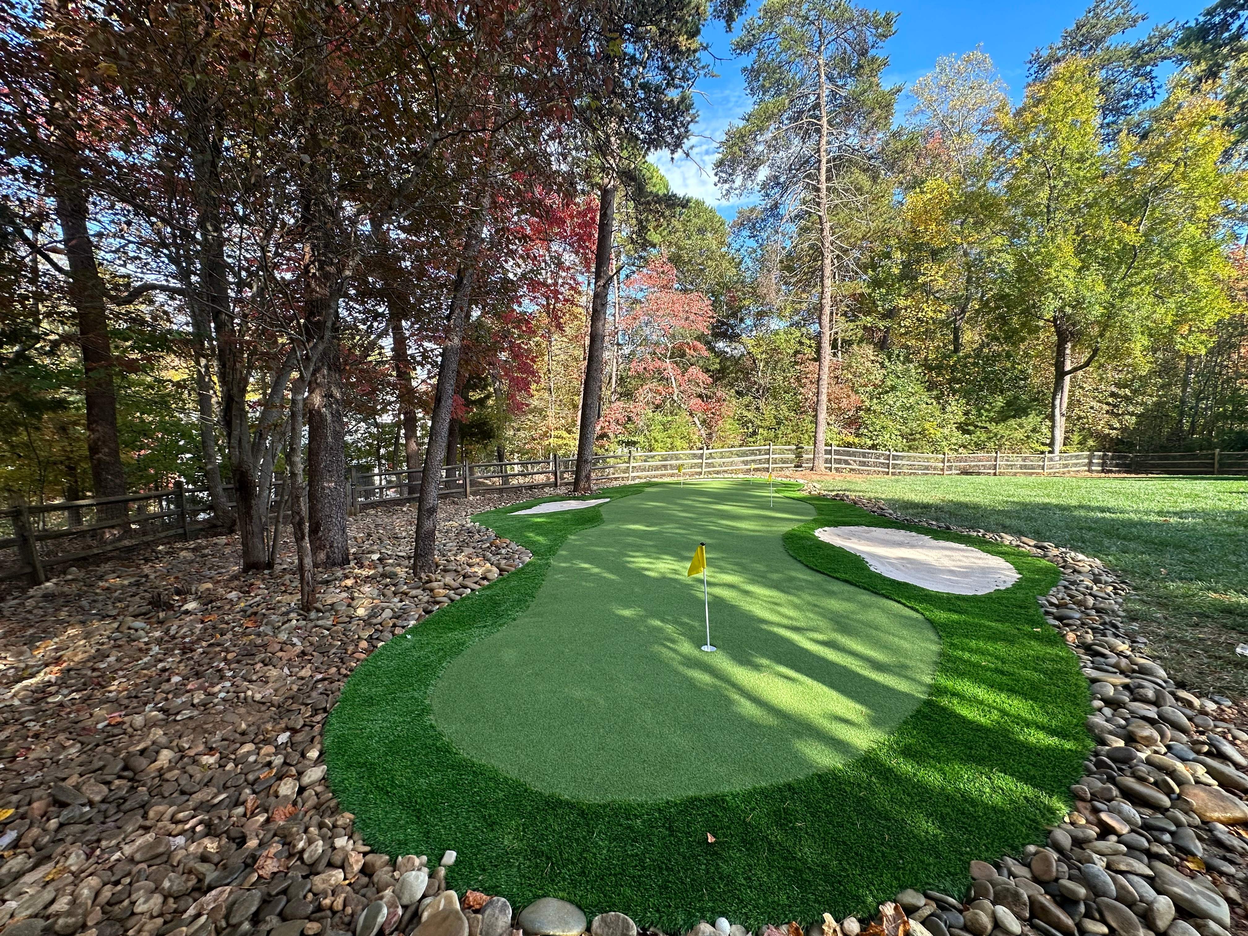 Wooded Putting Green Retreat